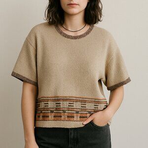 Elizabeth Liz & Co Liz Claiborne Vintage Knit Tee